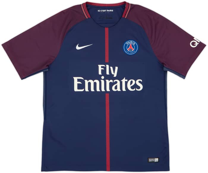 Camiseta de local del Paris Saint-Germain 2017-18 Neymar Jr #10 - 6/10 - (L)