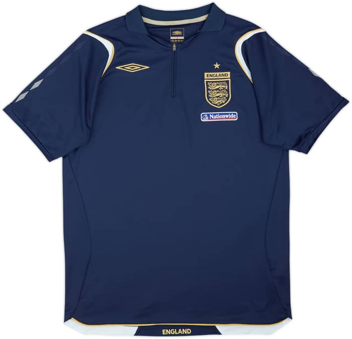 2004-06 England Umbro 1/4 Zip Polo Shirt - 8/10 - (M)