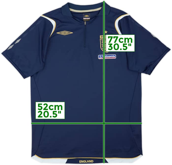 2004-06 England Umbro 1/4 Zip Polo Shirt - 8/10 - (M)