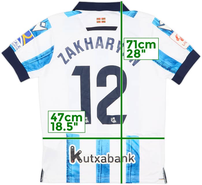 Camiseta de local de la Real Sociedad 2023-24 Zakharyan #12 - 8/10 - (S)