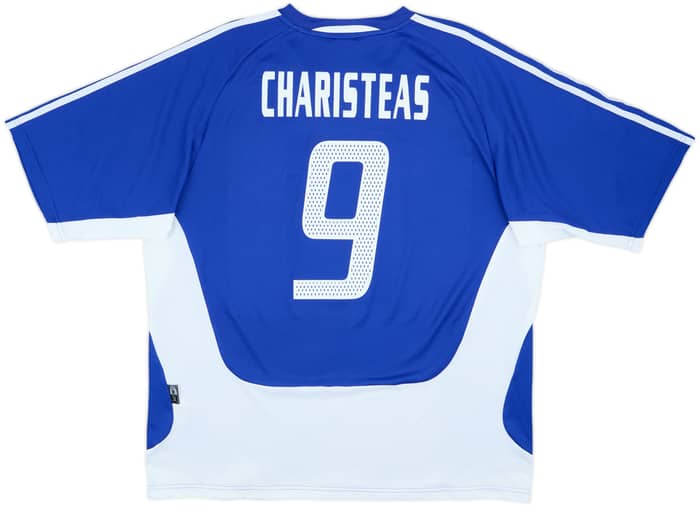 2004-06 Greece Home Shirt Charisteas #9 - 10/10 - (XL)