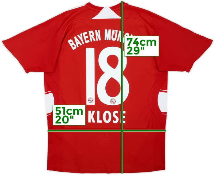 2008-09 Bayern Munich Home Shirt Klose #18 - 7/10 - (XL.Boys)