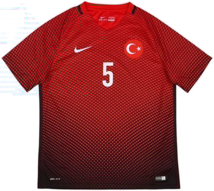 2016-17 Turkey Home Shirt Calhanoglu #5 - 6/10 - (L)