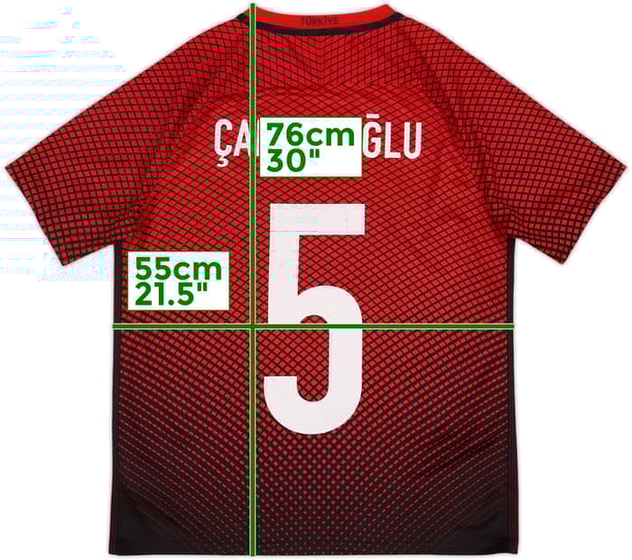 2016-17 Turkey Home Shirt Calhanoglu #5 - 6/10 - (L)