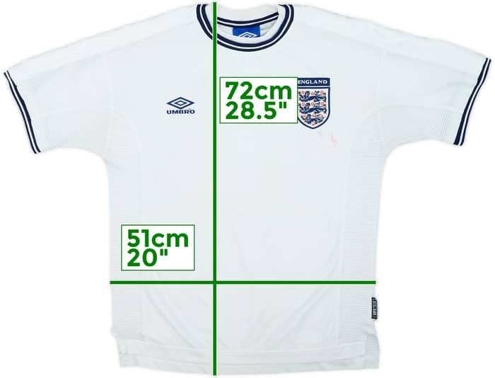 1999-01 England Home Shirt - 5/10 - (M)