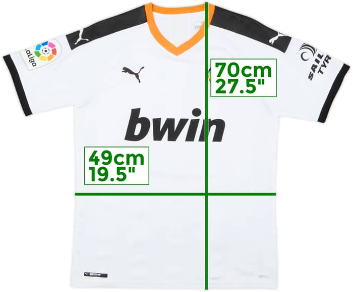 2019-20 Valencia Home Shirt - 7/10 - (M)