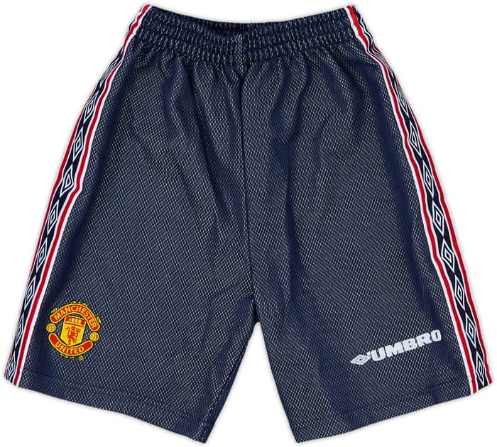 1998-99 Manchester United GK Shirt & Shorts - 9/10 - (XL.Boys)