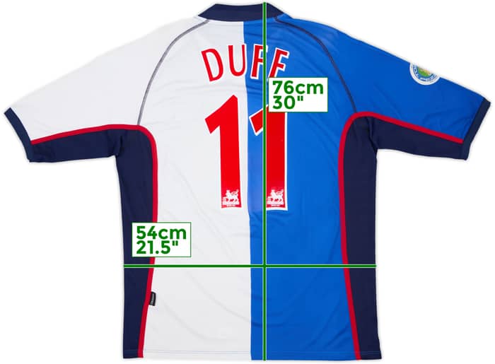 2002-03 Blackburn Home Shirt Duff #11 - 8/10 - (XL)
