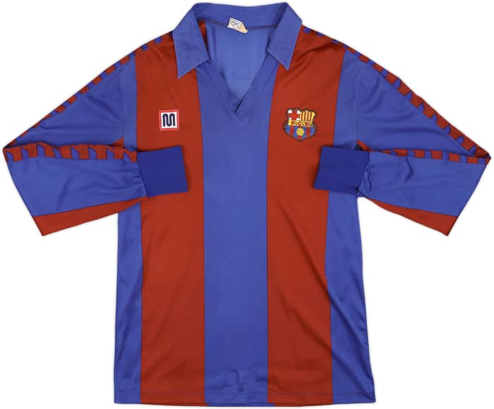 1984-89 Barcelona Home L/S Shirt - 5/10 - (S)