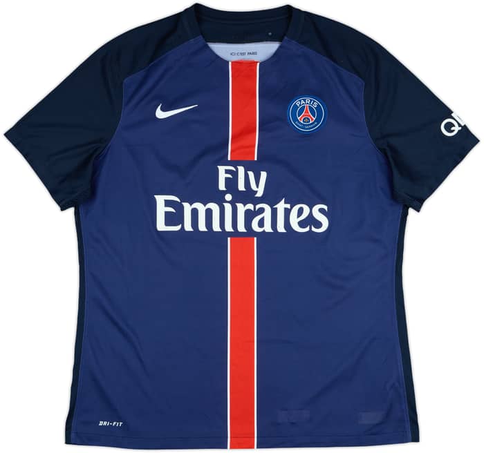 2015-16 Paris Saint-Germain Authentic Home Shirt Ibrahimovic #10 - 6/10 - (XL)