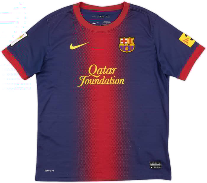 2012-13 Barcelona Home Shirt - 7/10 - (L.Boys)