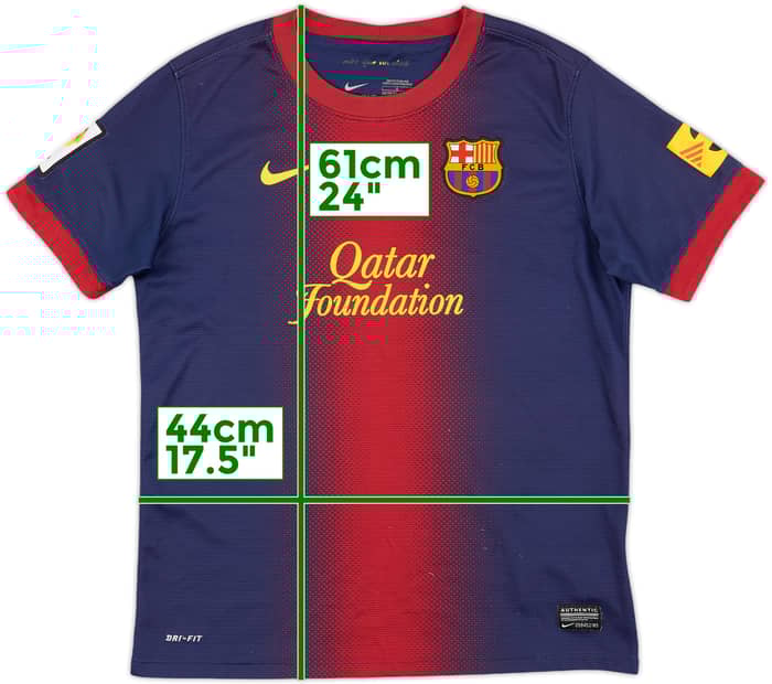 2012-13 Barcelona Home Shirt - 7/10 - (L.Boys)