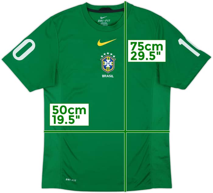 2010-12 Brazil Nike Training Shirt - 8/10 - (M)