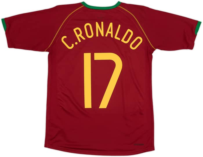 2006-08 Portugal Home Shirt C.Ronaldo #17 - 6/10 - (S)