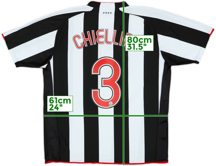 2007-08 Juventus Home Shirt Chiellini #3 - 6/10 - (XXL)