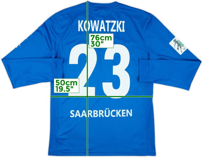 2014-15 FC Saarbrucken Frauen Match Issue Home L/S Shirt Kowatzki #23