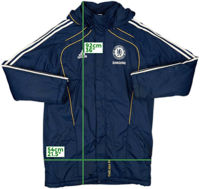 2010-11 Chelsea adidas Padded Bench Coat - 5/10 - (M)