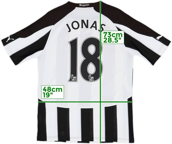 2010-11 Newcastle Home Shirt Jonas #18 - 8/10 - (S)