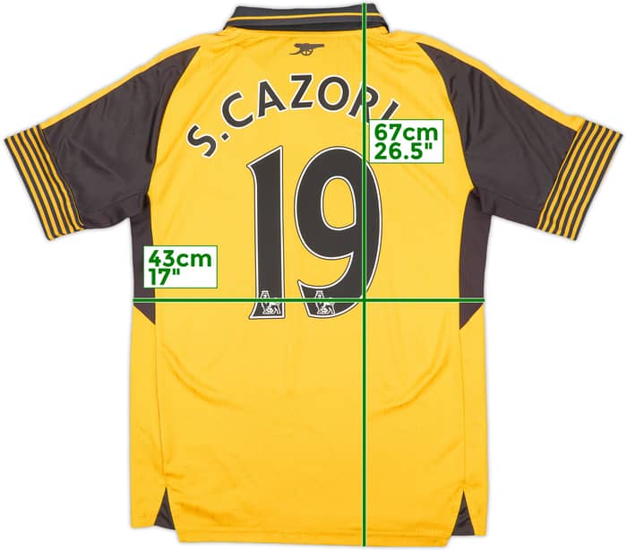 2016-17 Arsenal Away Shirt S.Cazorla #19 - 6/10 - (S)