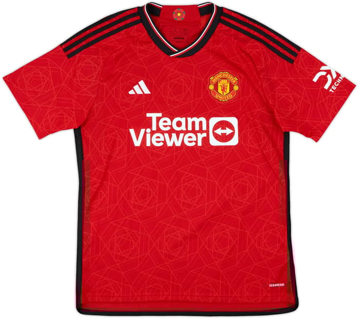 2023-24 Manchester United Home Shirt Mainoo #37 - 10/10 - (L)