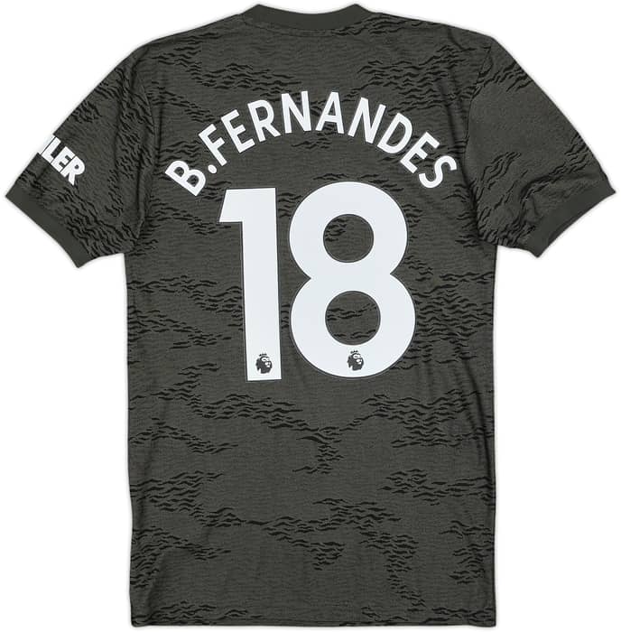 2020-21 Manchester United Away Shirt B.Fernandes #18 - 9/10 - (XS)