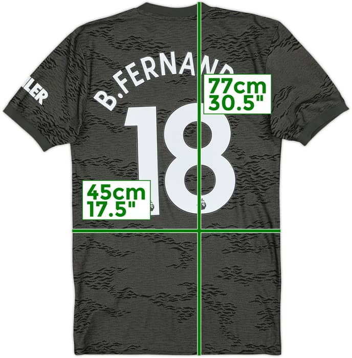 2020-21 Manchester United Away Shirt B.Fernandes #18 - 9/10 - (XS)