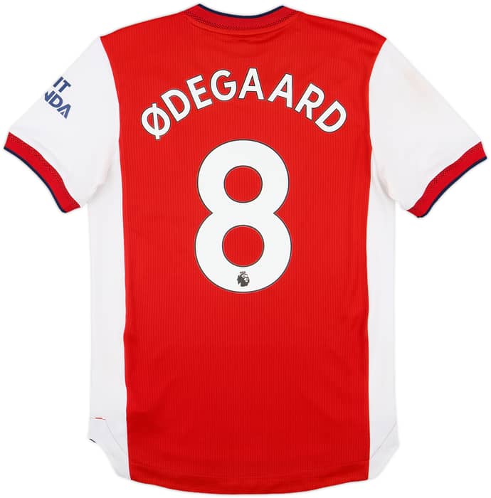 2021-22 Arsenal Authentic Home Shirt Odegaard #8 - 7/10 - (S)