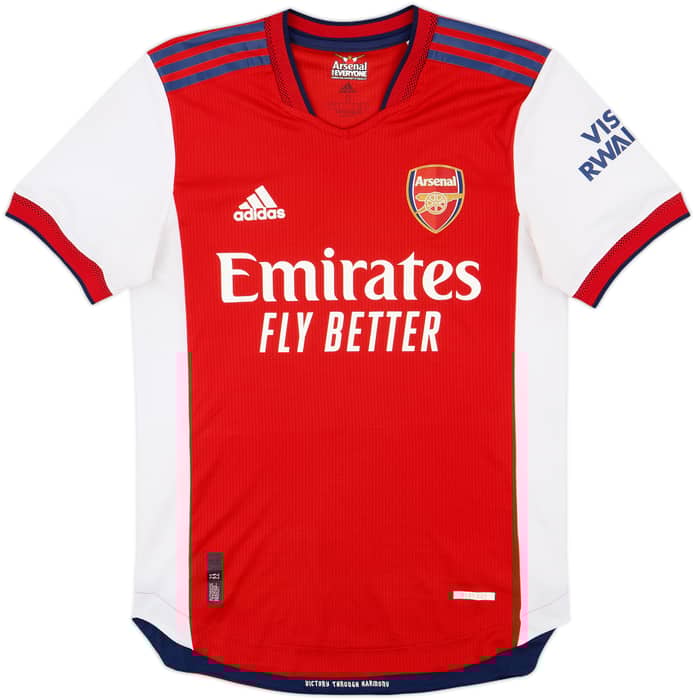 2021-22 Arsenal Authentic Home Shirt Odegaard #8 - 7/10 - (S)