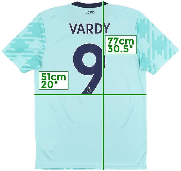 2021-22 Leicester City Away Shirt Vardy #9 - 10/10 - (M)