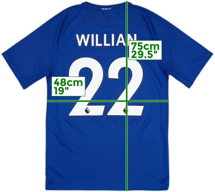 2017-18 Chelsea Home Shirt Willian #22 - 10/10 - (M)