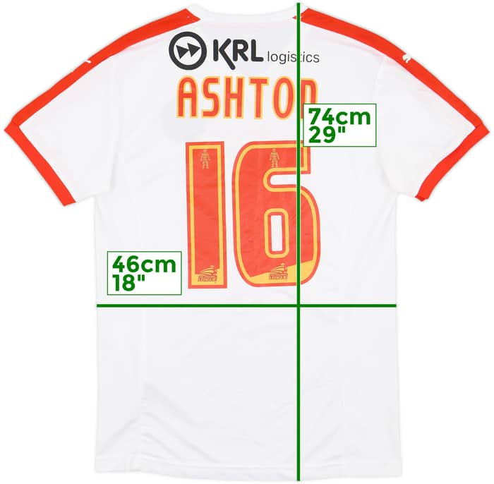 2015-16 Crawley Town Home Shirt Ashton #16 - 8/10 - (M)