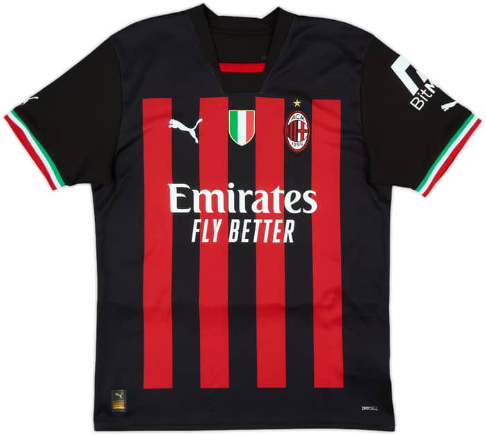 2022-23 AC Milan Home Shirt Ibrahimovic #11 - 9/10 - (M)