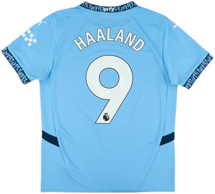 2024-25 Manchester City Home Shirt Haaland #9 - 7/10 - (M)