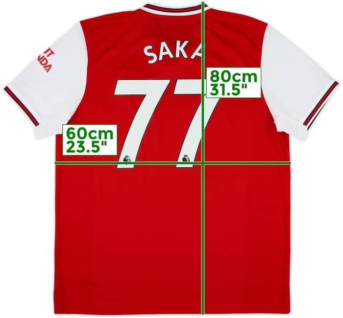 2019-20 Arsenal Home Shirt Saka #77 - 10/10 - (XL)