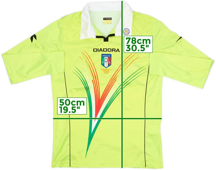 2011-12 Italy Diadora Referee L/S Shirt - 9/10 - (S)