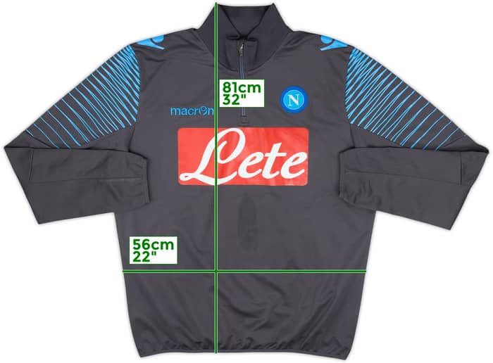 2014-15 Napoli Macron 1/4 Zip Training Top - 7/10 - (XXL)