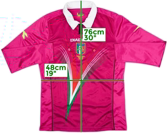 2011-12 Italy Diadora Referee L/S Shirt - 8/10 - (S)