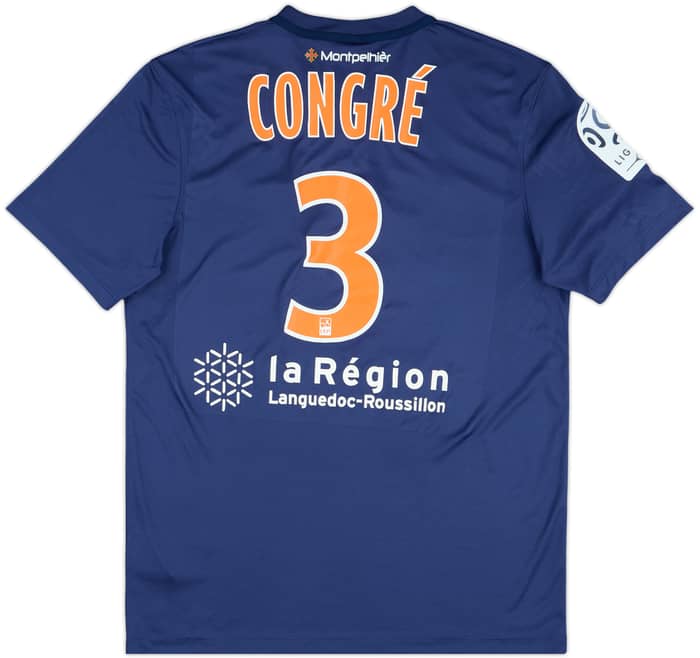 2015-16 Montpellier Home Shirt Congre #3 - 8/10 - (M)