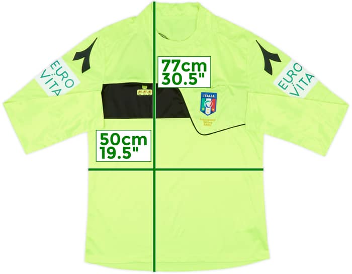 2018-19 Italy Diadora Referee L/S Shirt - 7/10 - (L)