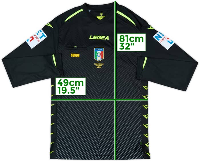 2014-15 Italy Legea Referee L/S Shirt - 10/10 - (XL)
