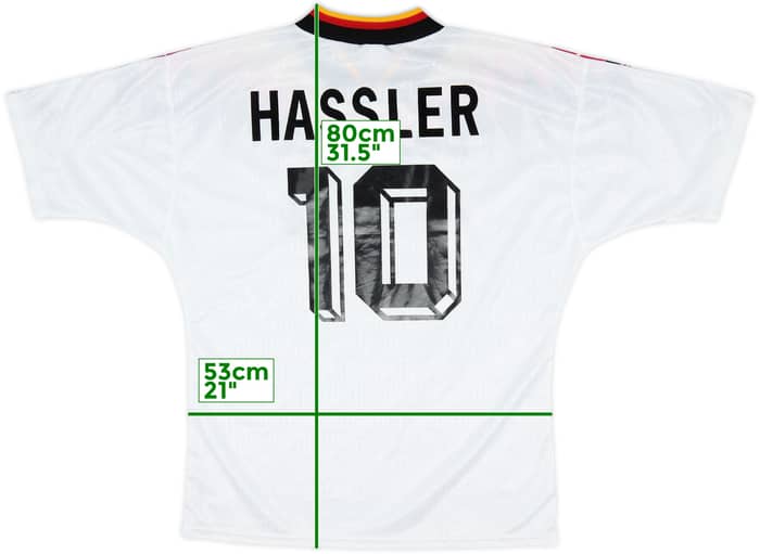 1994-96 Germany Home Shirt Hassler #10 - 9/10 - (XL)