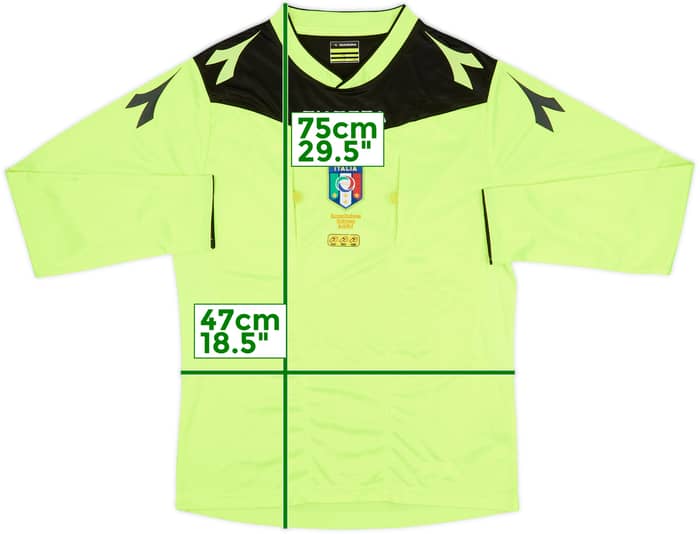 2014-15 Italy Diadora Referee L/S Shirt - 7/10 - (S)