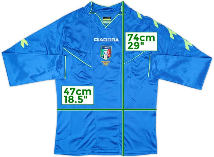 2000s Italy Diadora Referee L/S Shirt - 9/10 - (S)