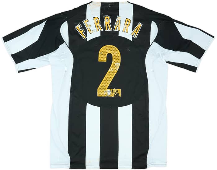 2004-05 Juventus Match Issue Champions League Home Shirt Ferrara #2