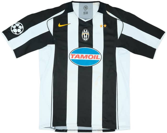 2004-05 Juventus Match Issue Champions League Home Shirt Ferrara #2