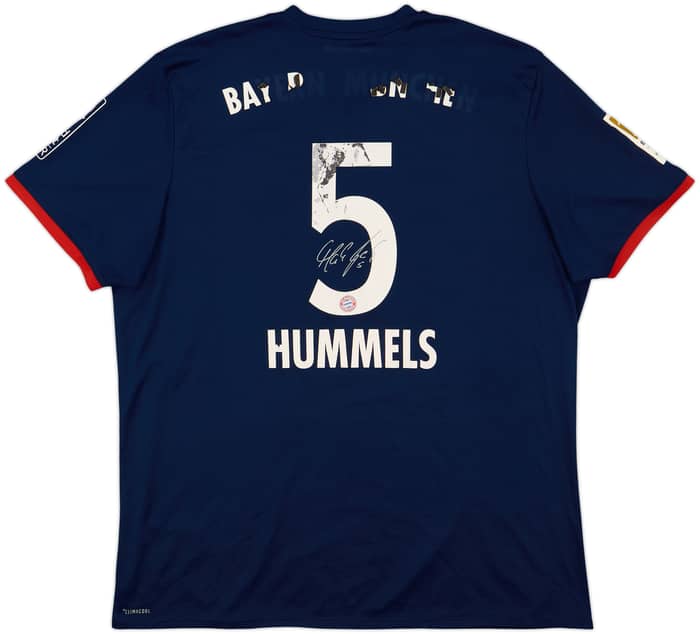 2017-18 Bayern Munich Signed Away Shirt Hummels #5 - 4/10 - (XXL)