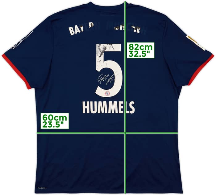 2017-18 Bayern Munich Signed Away Shirt Hummels #5 - 4/10 - (XXL)