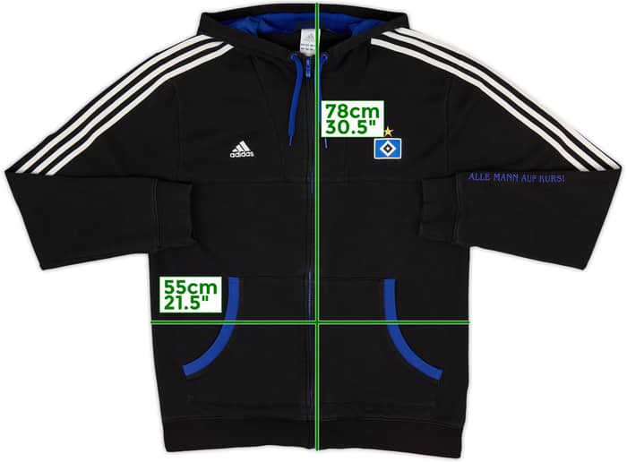 2011-12 Hamburg adidas Hooded Track Jacket - 6/10 - (XL)