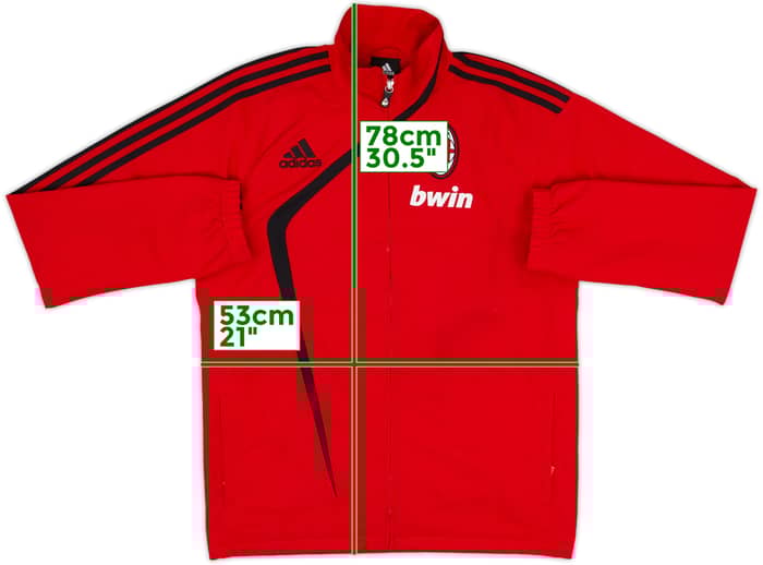 2009-10 AC Milan adidas Track Jacket - 7/10 - (XL.Boys)