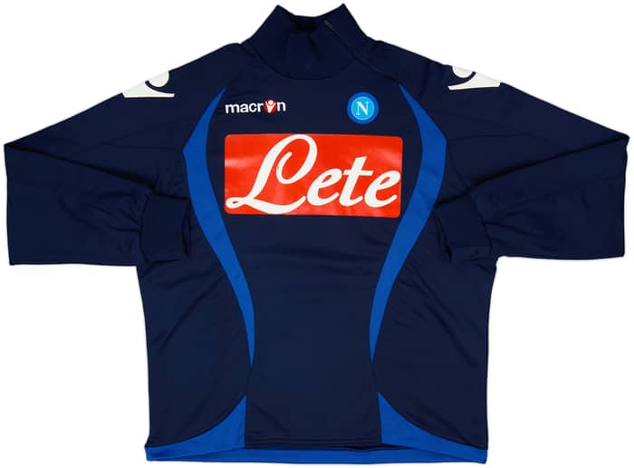 2012-13 Napoli Macron 1/4 Zip Drill Top - 7/10 - (M)